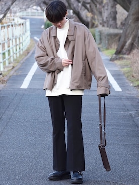 「HARE（ハレ）のアイテム（シューズ）」を使った、おだまや  さん（メンズ・171cm）の冬コーディネート