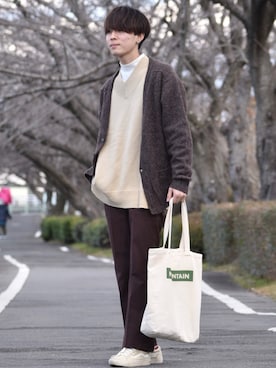 「DAISO（DAISO）のアイテム」を使った、おだまや  さん（メンズ・171cm）の冬コーディネート