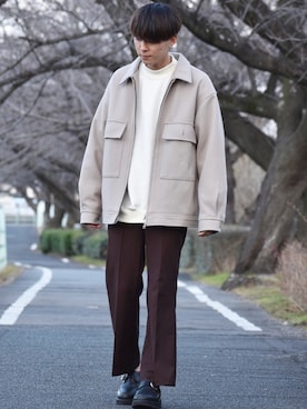 「HARE（ハレ）のアイテム（シューズ）」を使った、おだまや  さん（メンズ・171cm）の冬コーディネート