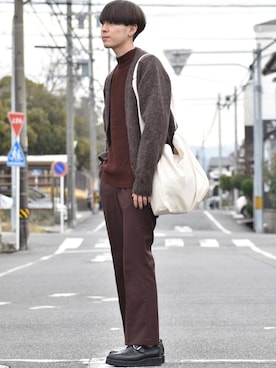 「HARE（ハレ）のアイテム（シューズ）」を使った、おだまや  さん（メンズ・171cm）の冬コーディネート