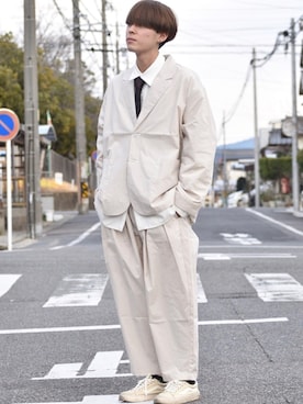 「NYLAUS（ナイラス）のアイテム（ジャケット/アウター）」を使った、おだまや  さん（メンズ・171cm）の冬コーディネート