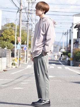 「HARE（ハレ）のアイテム（シューズ）」を使った、おだまや  さん（メンズ・171cm）の春コーディネート