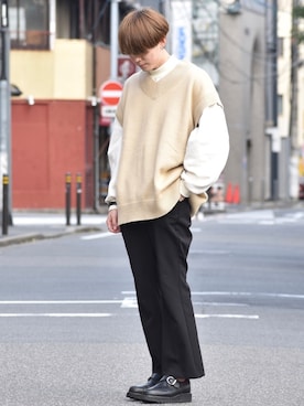 「HARE（ハレ）のアイテム（シューズ）」を使った、おだまや  さん（メンズ・171cm）の春コーディネート