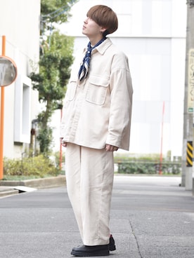 「HARE（ハレ）のアイテム（シューズ）」を使った、おだまや  さん（メンズ・171cm）の春コーディネート