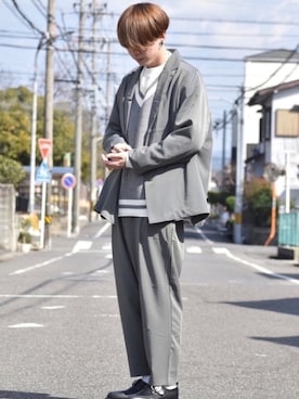 「HARE（ハレ）のアイテム（シューズ）」を使った、おだまや  さん（メンズ・171cm）の春コーディネート