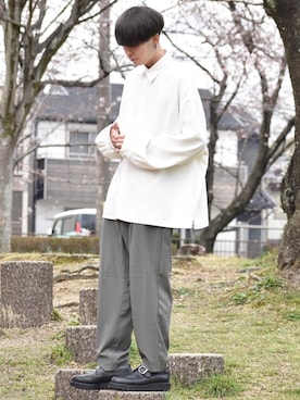 「HARE（ハレ）のアイテム（シューズ）」を使った、おだまや  さん（メンズ・171cm）の春コーディネート