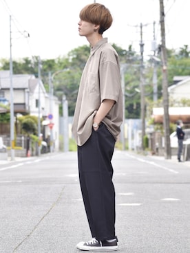 「Confirm（コンファーム）のアイテム」を使った、おだまや  さん（メンズ・171cm）の春コーディネート