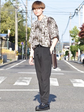 「HARE（ハレ）のアイテム（シューズ）」を使った、おだまや  さん（メンズ・171cm）の春コーディネート