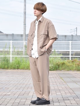 「HARE（ハレ）のアイテム（シューズ）」を使った、おだまや  さん（メンズ・171cm）の春コーディネート