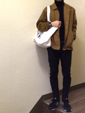 「MHL.」｜「アイテム（ナイロンジャケット）」を使った、Ⓜ︎さん（メンズ・167cm）の秋コーディネート