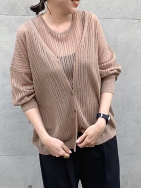 「titivate（ティティベイト）のアイテム（セットアップ）」を使った、titivateさん（レディース・160cm）の春コーディネート
