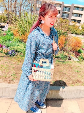 「ACCOMMODE（アコモデ）のアイテム（バッグ）」を使った、ACCOMMODE西宮ガーデンズ店さん（レディース・160cm）の春コーディネート