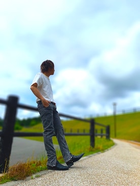 「endevice（エンデヴァイス）のアイテム（パンツ）」を使った、sho_sさん（メンズ・168cm）の春コーディネート