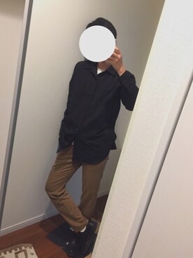 「Hanes」｜「アイテム（ブーツ）」を使った、しんのすけさん（メンズ・173cm）の春コーディネート