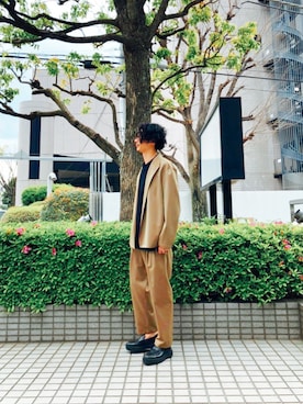 「UNITED TOKYO（ユナイテッドトウキョウ）のアイテム（その他アウター）」を使った、mmk7lyさん（メンズ・174cm）の春コーディネート
