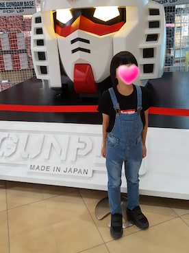 「韓国」｜「アイテム（サロペット/オーバーオール）」を使った、amuさん（キッズ・120cm）の夏コーディネート