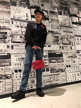 「デニムから始まったライフスタイルブランド」｜「アイテム（バッグ）」を使った、nanaさん（レディース・167cm）の秋コーディネート