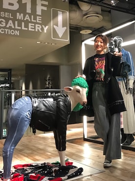 「デニムから始まったライフスタイルブランド」｜「アイテム（ジャケット/アウター）」を使った、nanaさん（レディース・167cm）の冬コーディネート