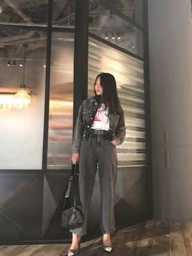 「デニムから始まったライフスタイルブランド」｜「アイテム（シューズ）」を使った、nanaさん（レディース・168cm）の夏コーディネート