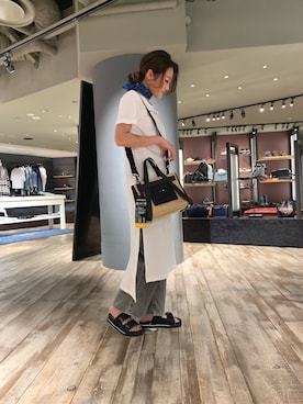 「ワンピース×デニム」｜nanaさん（レディース・168cm）の春コーディネート