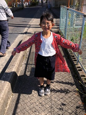 「Right-on（ライトオン）のアイテム（ワンピース/ドレス）」を使った、ymiiikさん（キッズ・110cm）の秋コーディネート