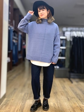 「RAG MACHINE（ラグマシーン）のアイテム」を使った、𝚢𝚞𝚛𝚒𝚔𝚘❥さん（レディース・160cm）の秋コーディネート