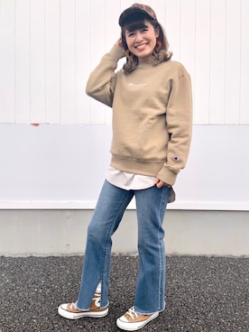 「くすみカラー」｜𝚢𝚞𝚛𝚒𝚔𝚘❥さん（レディース・160cm）の秋コーディネート