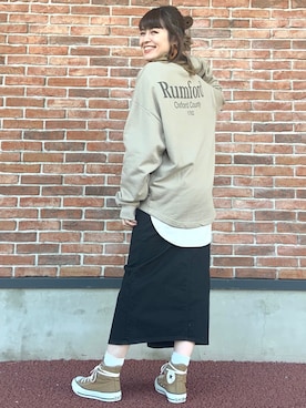 「くすみカラー」｜𝚢𝚞𝚛𝚒𝚔𝚘❥さん（レディース・160cm）の秋コーディネート