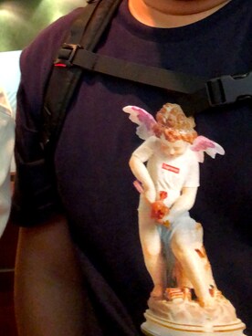 「Supreme （シュプリーム）のアイテム（Tシャツ/カットソー、ブラック系）」を使った、gigaさん（メンズ・172cm）の秋コーディネート