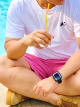 「LACのアイテム（Tシャツ/カットソー、ホワイト系）」を使った、gigaさん（メンズ・172cm）の秋コーディネート