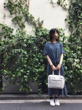 「summer」｜「アイテム（トートバッグ）」を使った、ririさん（レディース・162cm）の夏コーディネート