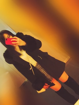 「one way（ワンウェイ）のアイテム（ダッフルコート）」を使った、misakiさん（レディース・157cm）の冬コーディネート