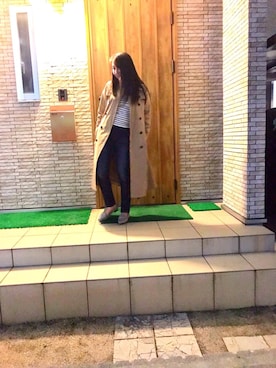 「one way（ワンウェイ）のアイテム（シューズ）」を使った、misakiさん（レディース・157cm）の春コーディネート
