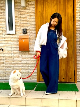 「学校」｜「アイテム（ブルゾン）」を使った、misakiさん（レディース・157cm）の秋コーディネート