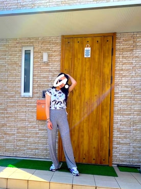 「お買い物」｜「アイテム（パンツ）」を使った、misakiさん（レディース・157cm）の春コーディネート