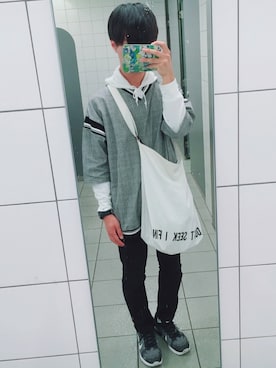 ざさん（メンズ・164cm）の春コーディネート