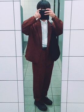 「niko and...（ニコアンド）のアイテム（その他アウター）」を使った、ざさん（メンズ・165cm・20代）の春コーディネート
