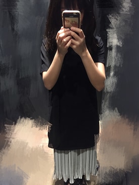 「日常」｜「アイテム（スラックス）」を使った、Ki kiさん（レディース・155cm）の春コーディネート