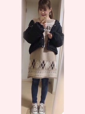 みぃー❤︎さん(レディース・156cm)の冬コーディネート