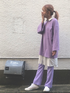 「diddlediddle（ディドルディドル）のアイテム」を使った、みぎみみさん（レディース・161cm）の秋コーディネート