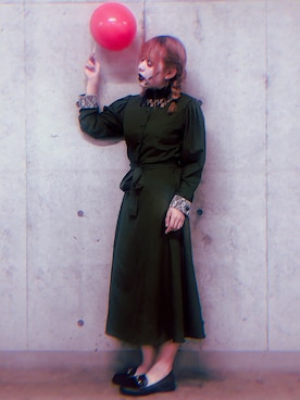 「halloween」｜「アイテム（ワンピース/ドレス）」を使った、みぎみみさん（レディース・161cm）の秋コーディネート