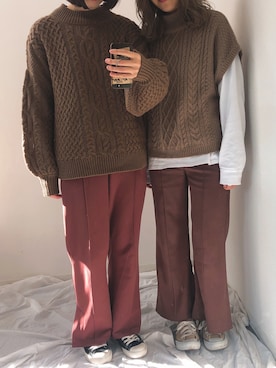 みぎみみさん（レディース・161cm）の冬コーディネート