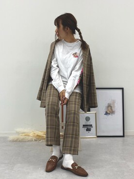 みぎみみさん（レディース・161cm）の秋コーディネート