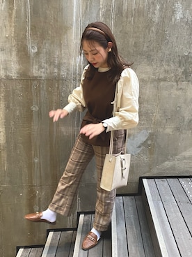 みぎみみさん（レディース・161cm）の秋コーディネート