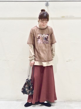 みさきまるさん（レディース・160cm）の秋コーディネート