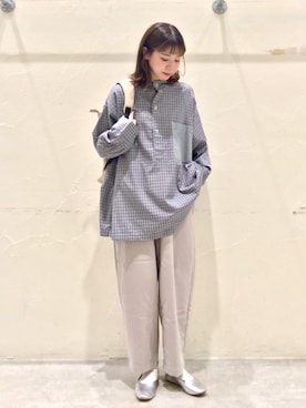 「ニコアンド」｜「アイテム（パンプス）」を使った、みさきまるさん（レディース・160cm）の春コーディネート