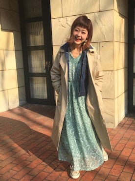 「VIS（ビス）のアイテム（デニムジャケット）」を使った、Yukkyさん（レディース・165cm）の春コーディネート