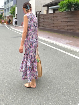 「VIS（ビス）のアイテム（ワンピース/ドレス）」を使った、Yukkyさん（レディース・165cm）の夏コーディネート