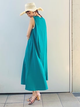 「VIS（ビス）のアイテム（帽子）」を使った、Yukkyさん（レディース・165cm）の夏コーディネート