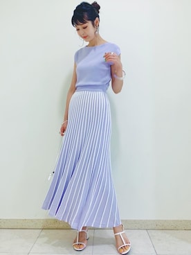 「VIS（ビス）のアイテム（ワンピース/ドレス）」を使った、Yukkyさん（レディース・165cm）の夏コーディネート